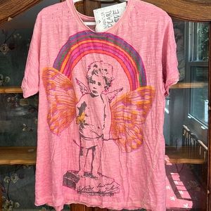 Magnolia Pearl St. Valentines Rainbow Tee In Azalea NWT NEVER Worn